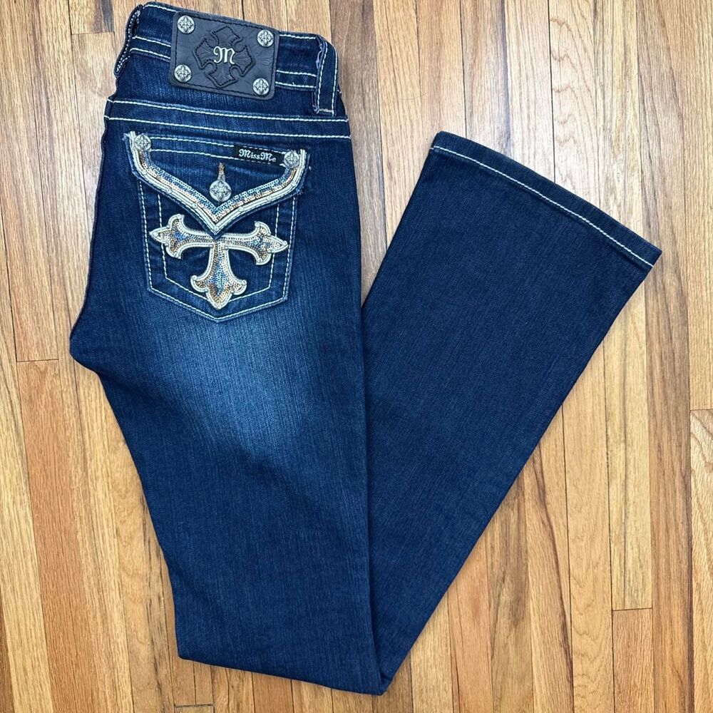 Miss-me Women's Navy and Blue Jeans
